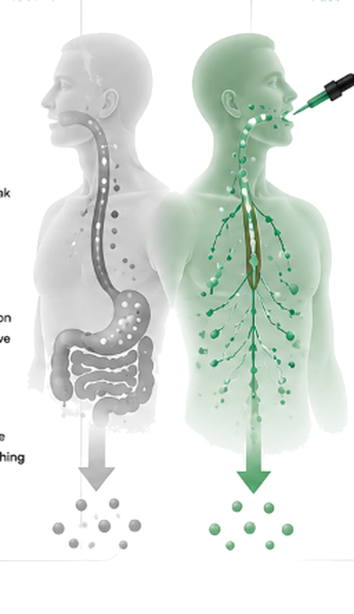 Sublingual vs Capsule Digestive Breakdown Comparison